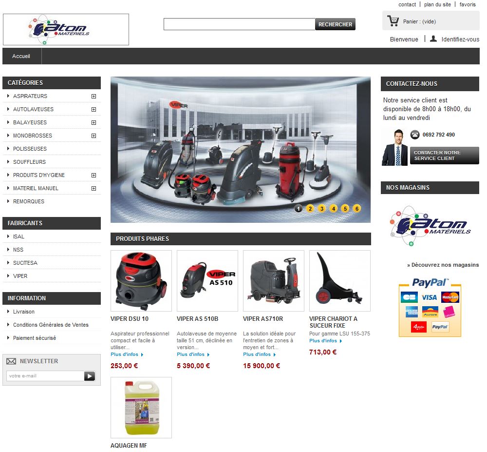 Connexion réussie pour Atom Materiels entre sa gestion commerciale Sage et son site ecommerce PrestaShop Connexion réussie pour Atom Materiels entre sa gestion commerciale Sage et son site ecommerce PrestaShop
