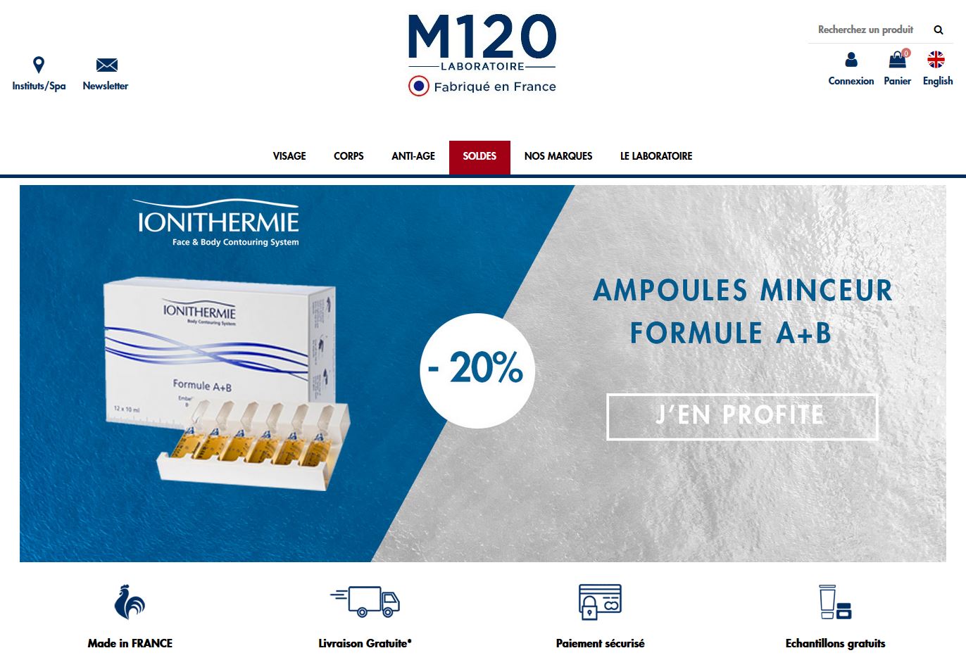 Connexion réussie pour Laboratoire M120 entre sa gestion commerciale Sage et son site ecommerce PrestaShop Connexion réussie pour Laboratoire M120 entre sa gestion commerciale Sage et son site ecommerce PrestaShop