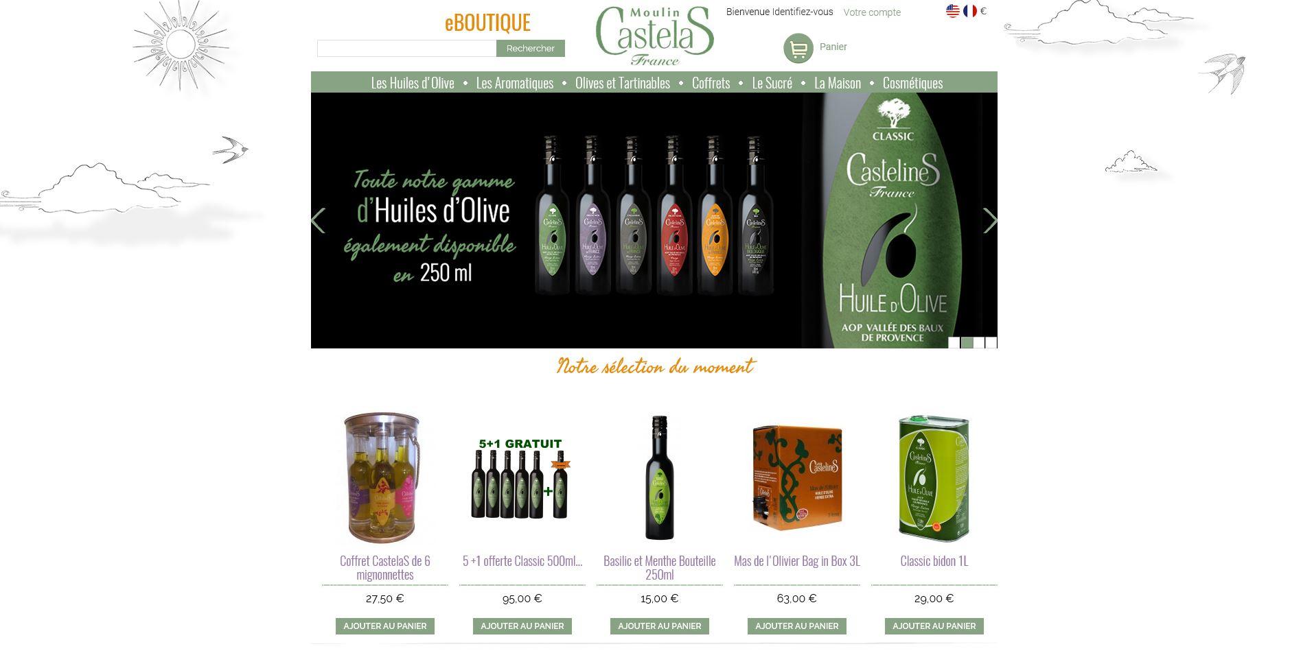 Connexion réussie pour Moulin Castelas entre sa gestion commerciale Ciel et son site ecommerce PrestaShop Connexion réussie pour Moulin Castelas entre sa gestion commerciale Ciel et son site ecommerce PrestaShop