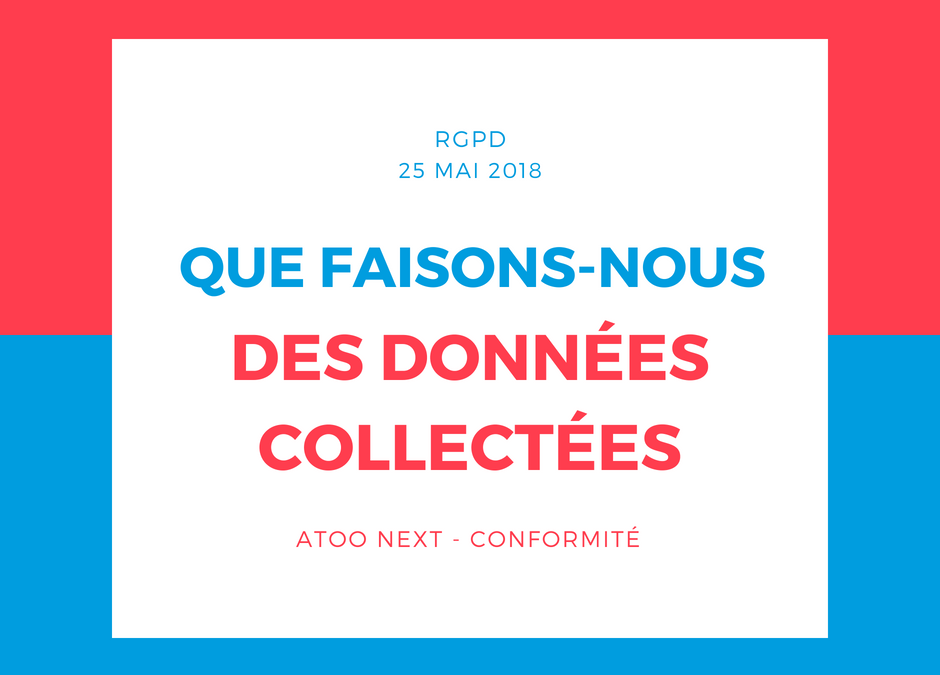 Que faisons-nous de vos données personnelles ?