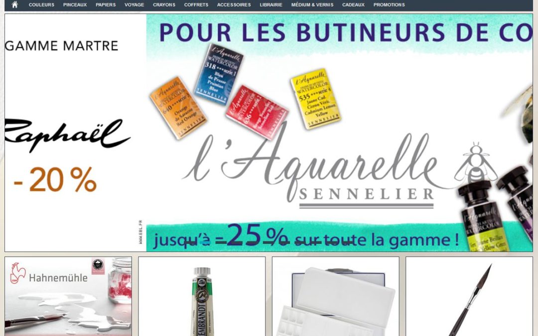 AQUARELLE ET PINCEAUX