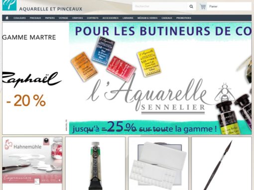 AQUARELLE ET PINCEAUX