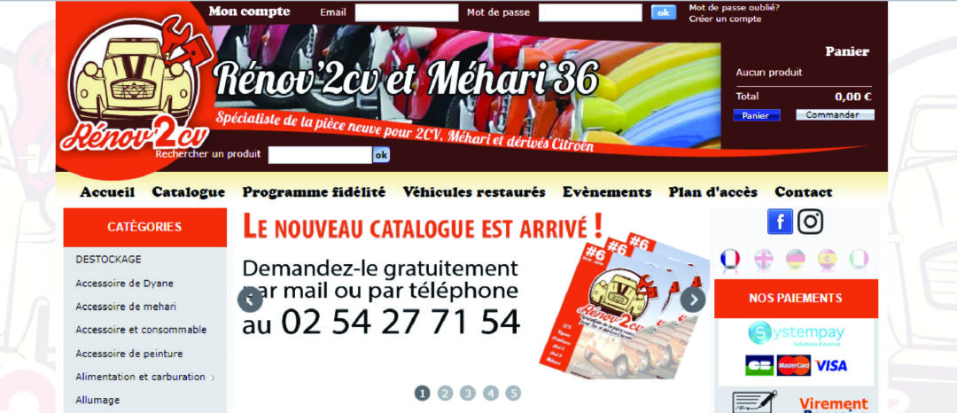 Connexion réussie pour Renov 2cv entre sa gestion commerciale Sage et son site ecommerce PrestaShop