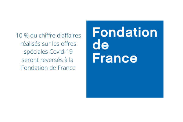 Atoo Next solidaire de la Fondation de France. 10% de son CA sur les offres spéciales Covid-19 seront reversés à la Fondation de France. Pour soutenir les actions d'aide aux personnels soignants, soutenir la recherche médicale et soutenir les plus fragiles.