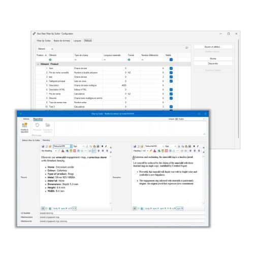 Capture d'écran de l'interface back-office du logiciel Wise-Up Scribe, montrant la gestion administrative
